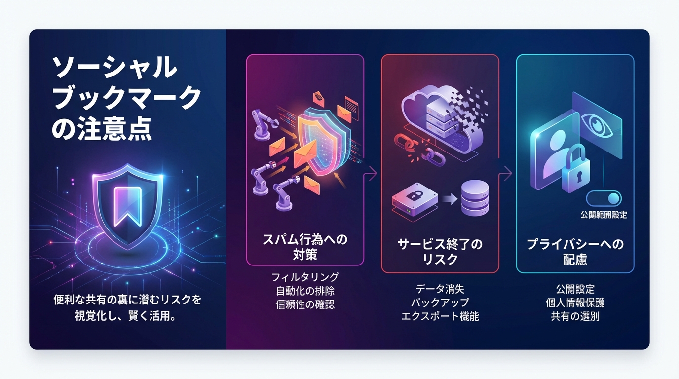 ソーシャルブックマークの注意点