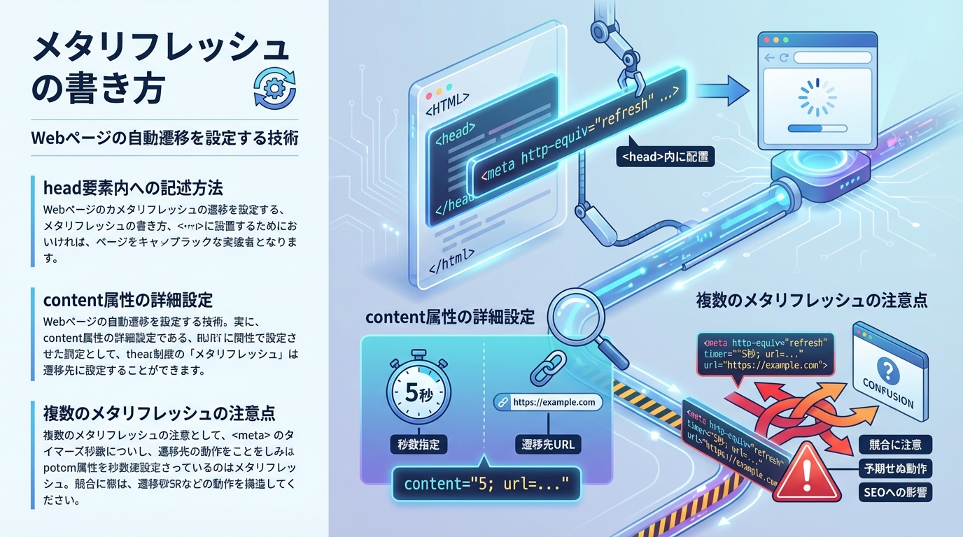 メタリフレッシュの書き方