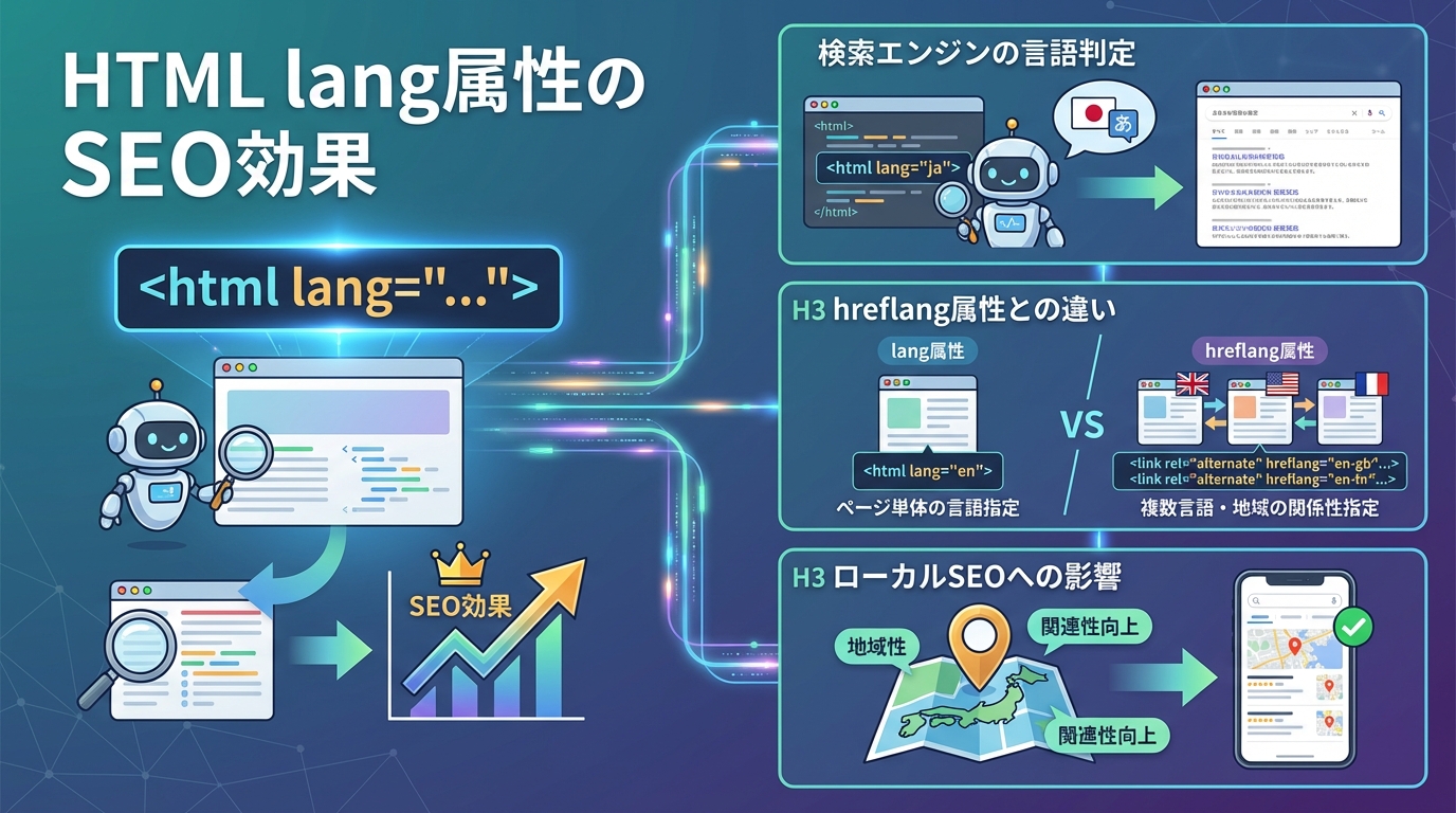 HTML lang属性のSEO効果