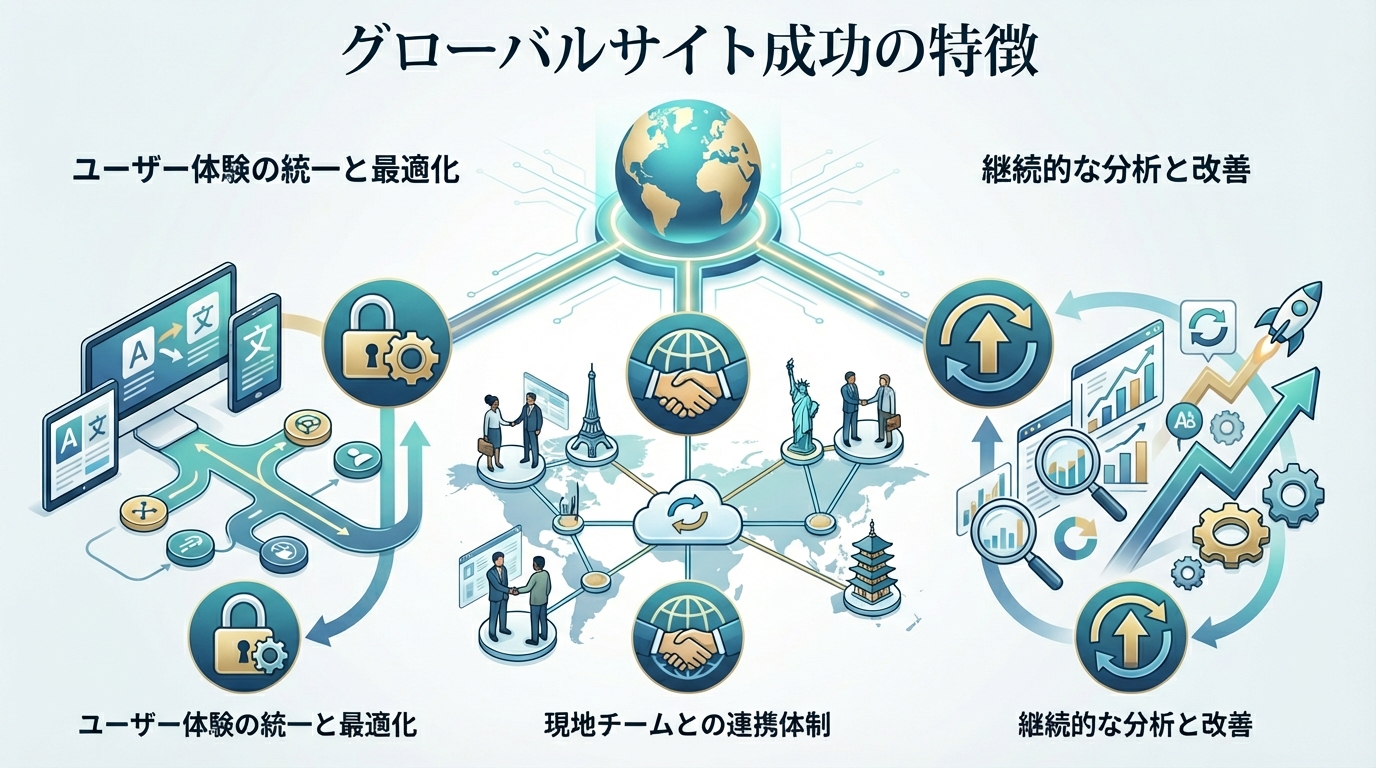 グローバルサイト成功の特徴