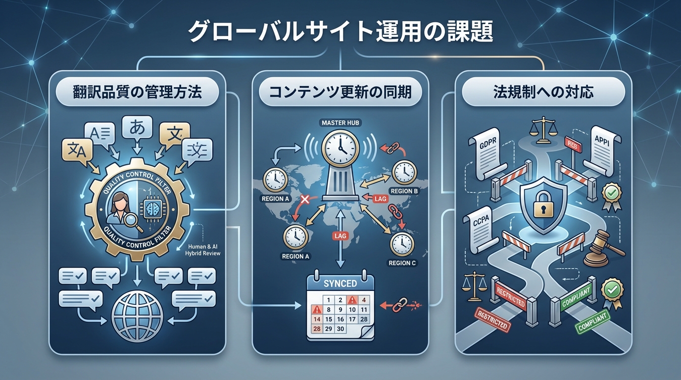 グローバルサイト運用の課題