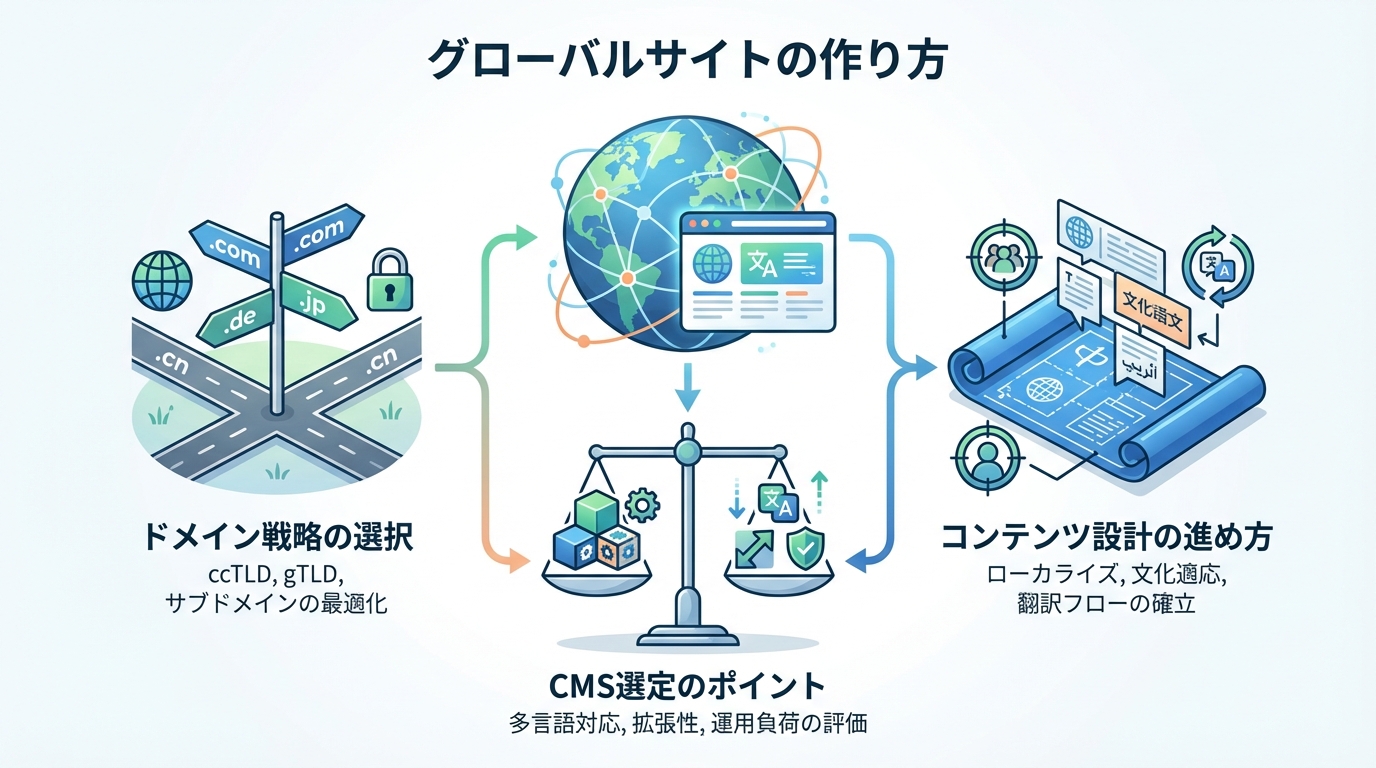 グローバルサイトの作り方