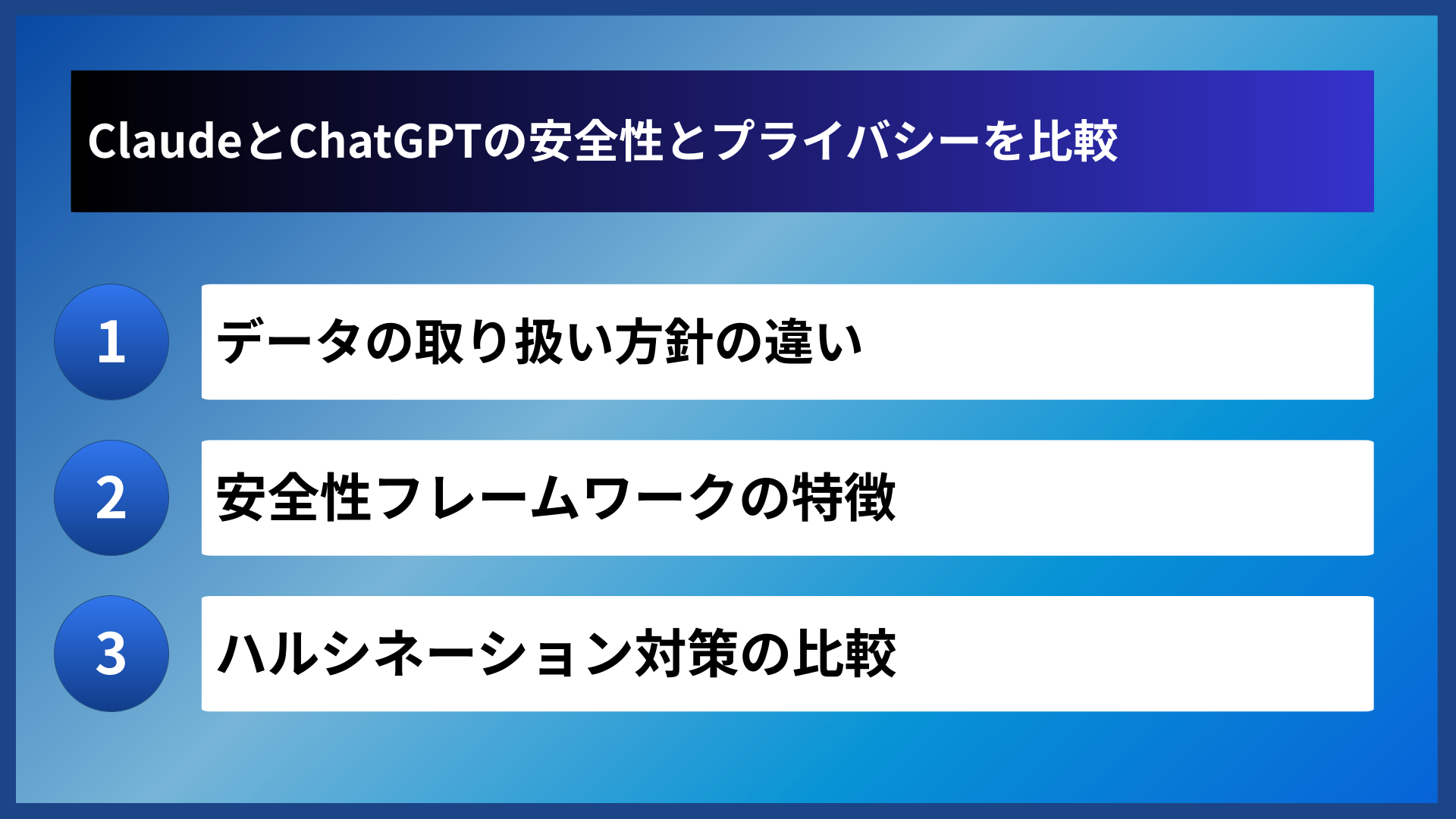 ClaudeとChatGPTの安全性とプライバシーを比較