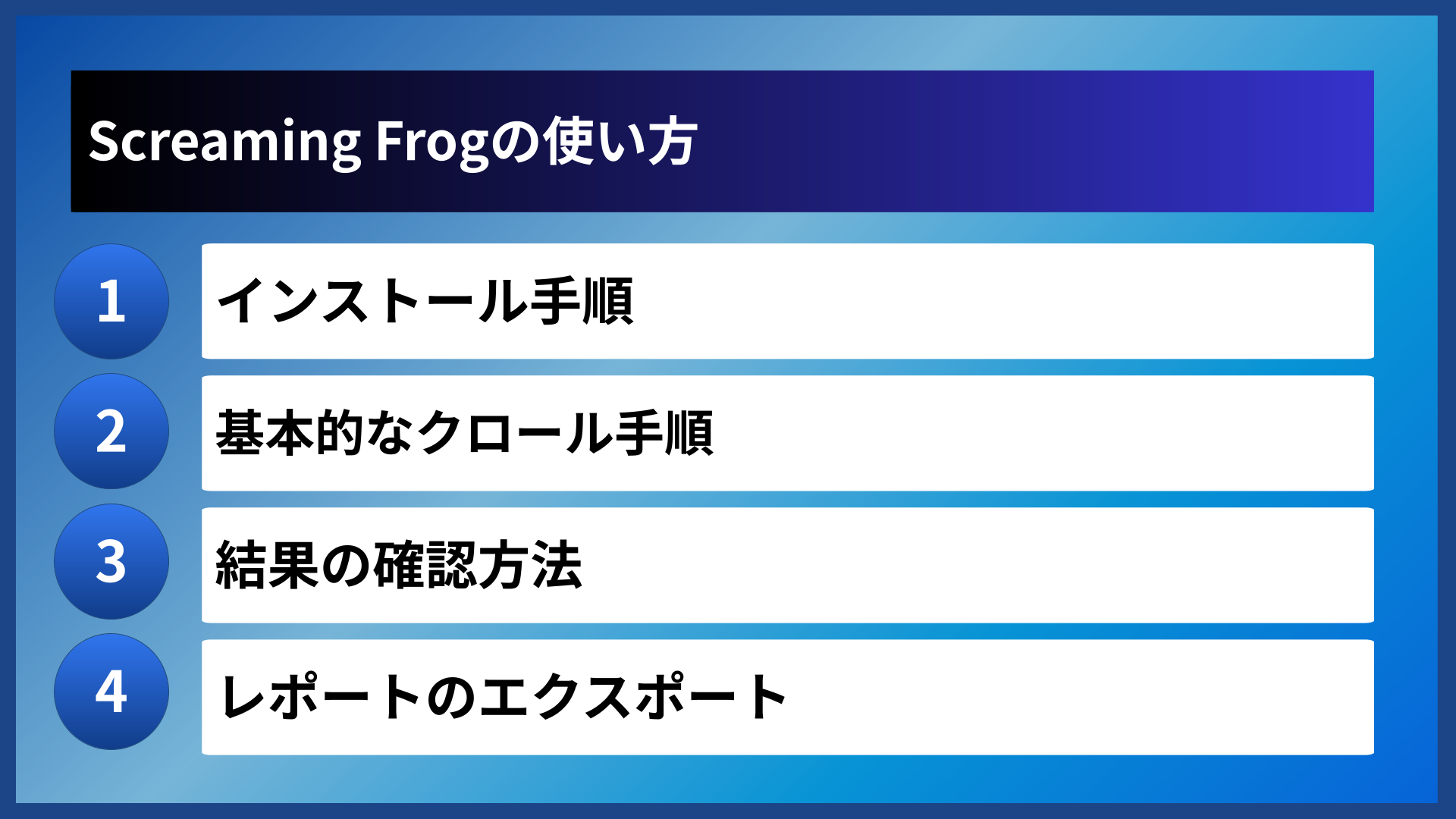 Screaming Frogの使い方