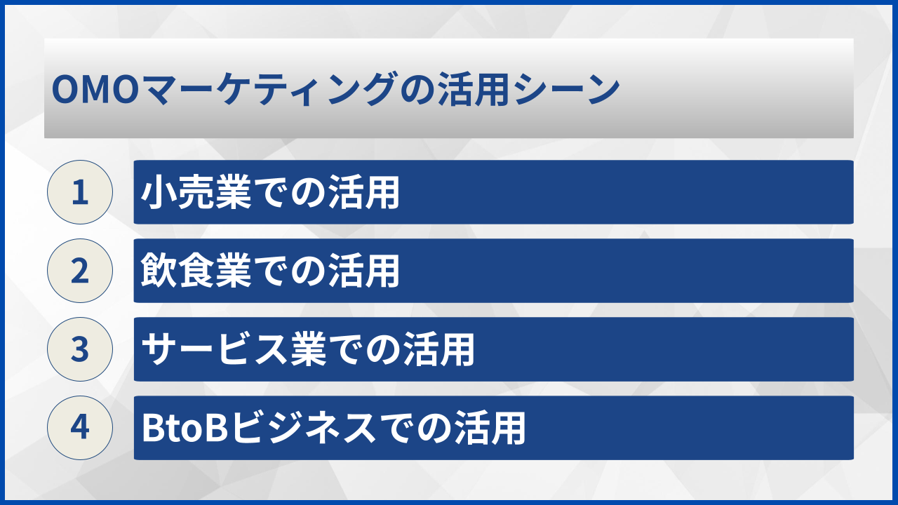 OMOマーケティングの活用シーン