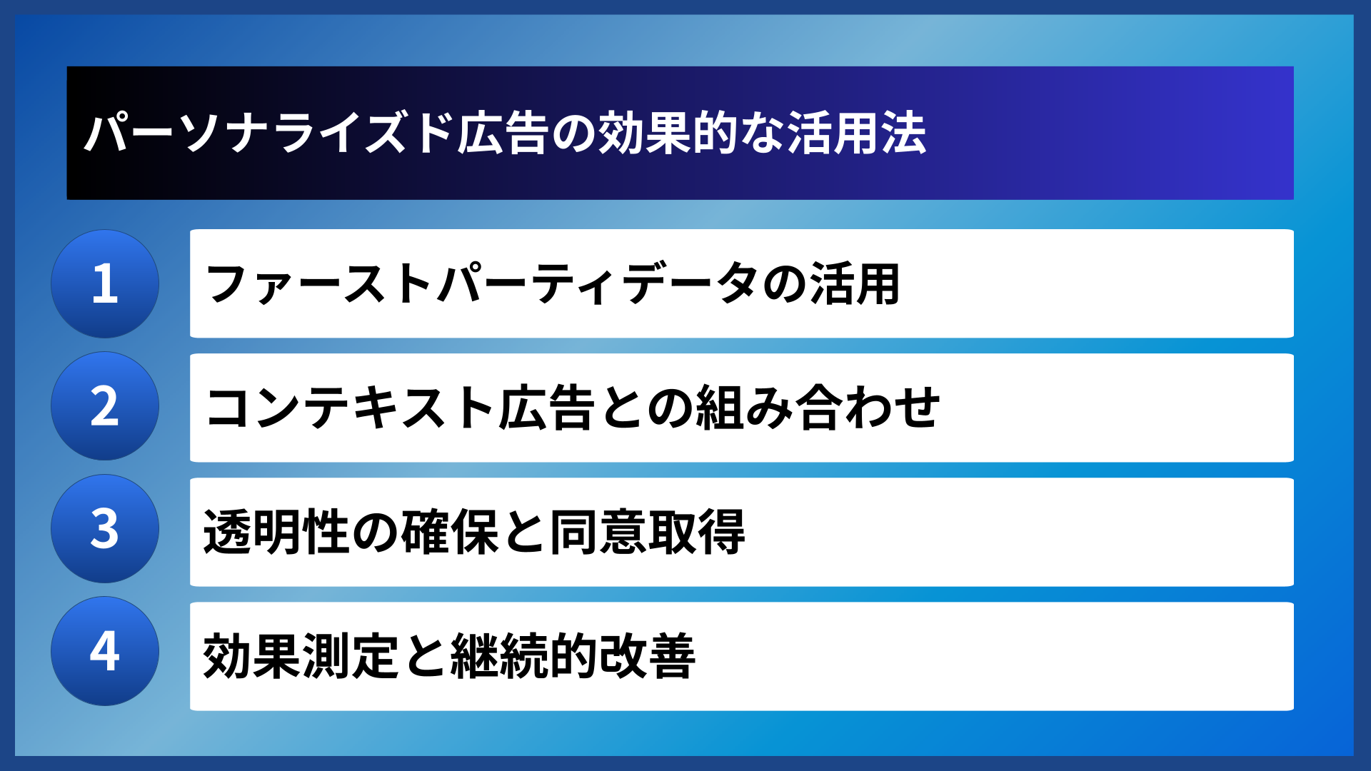 パーソナライズド広告の効果的な活用法