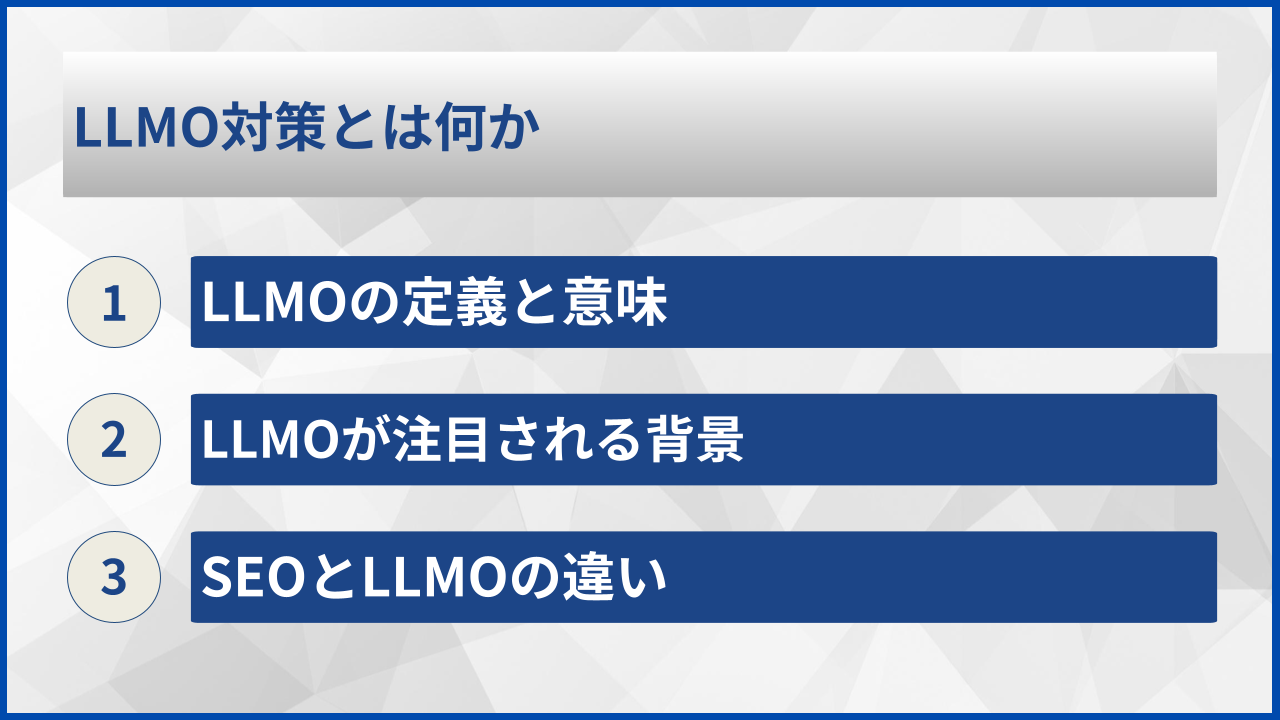 LLMO対策とは何か
