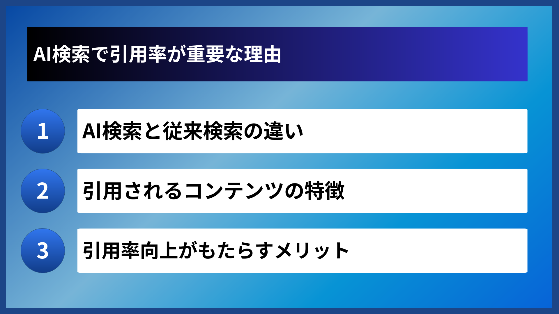 AI検索で引用率が重要な理由