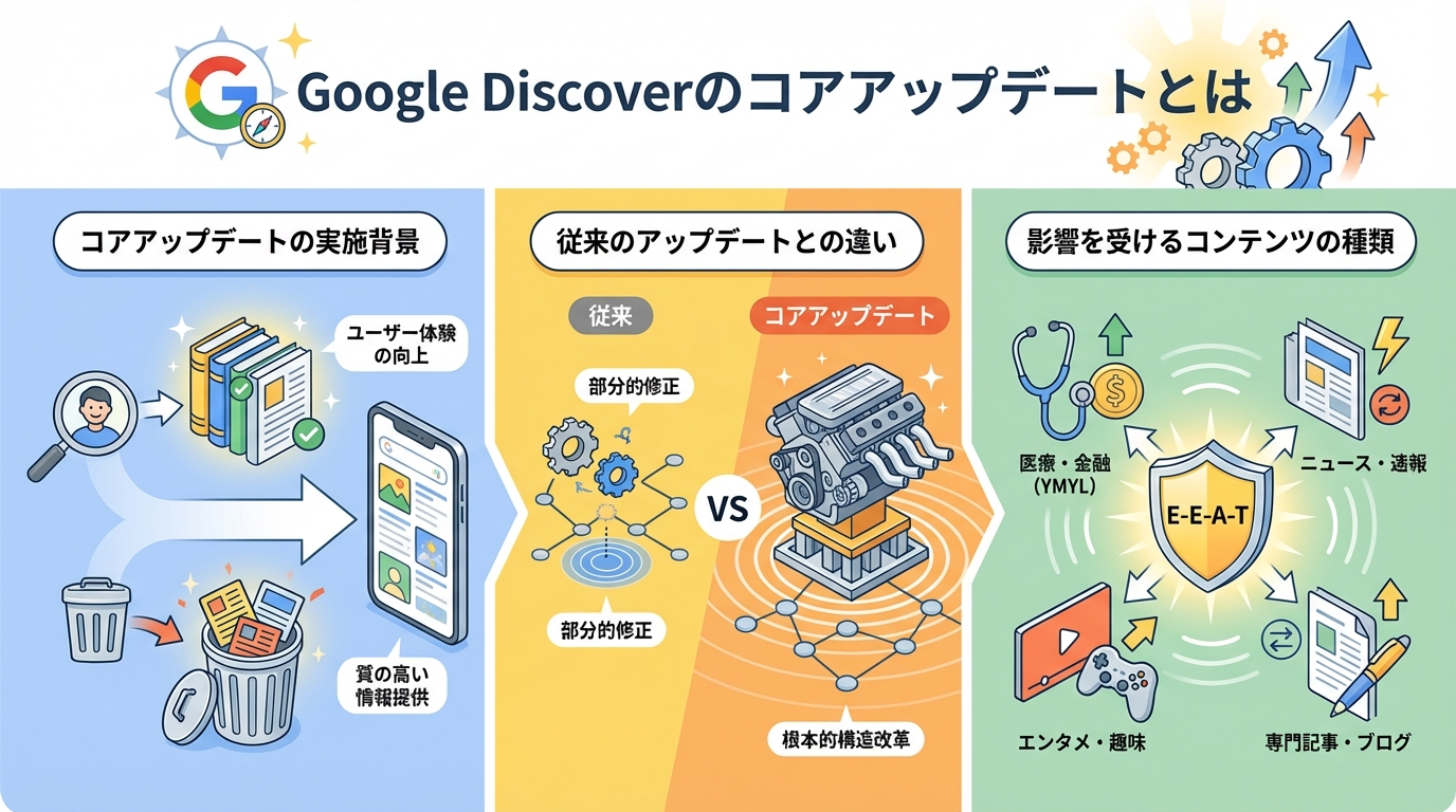 Google Discoverのコアアップデートとは