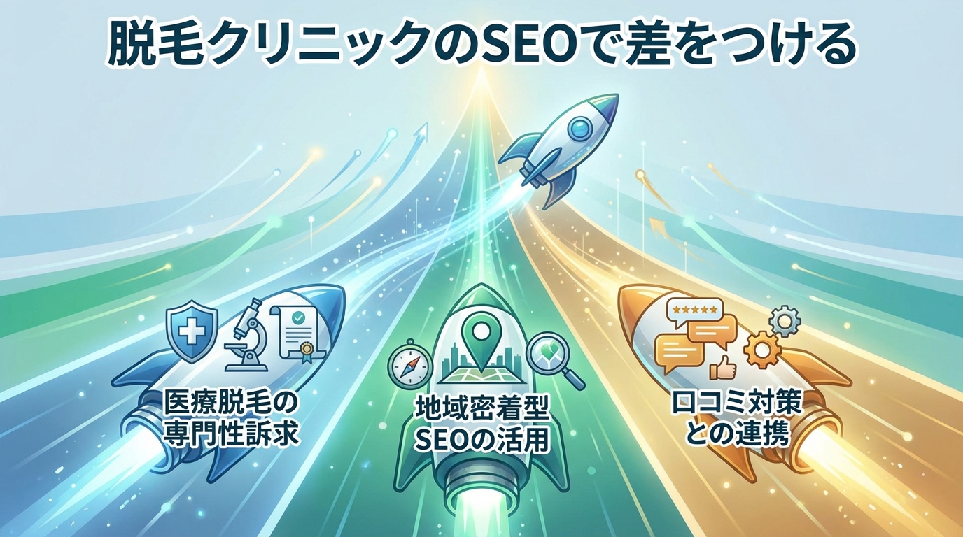 脱毛クリニックのSEOで差をつける