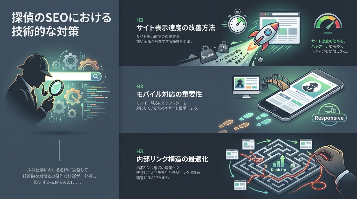 探偵のSEOにおける技術的な対策