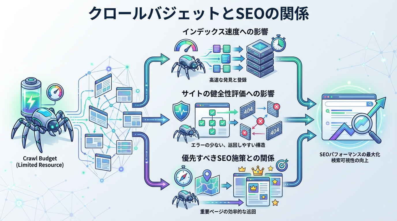 クロールバジェットとSEOの関係