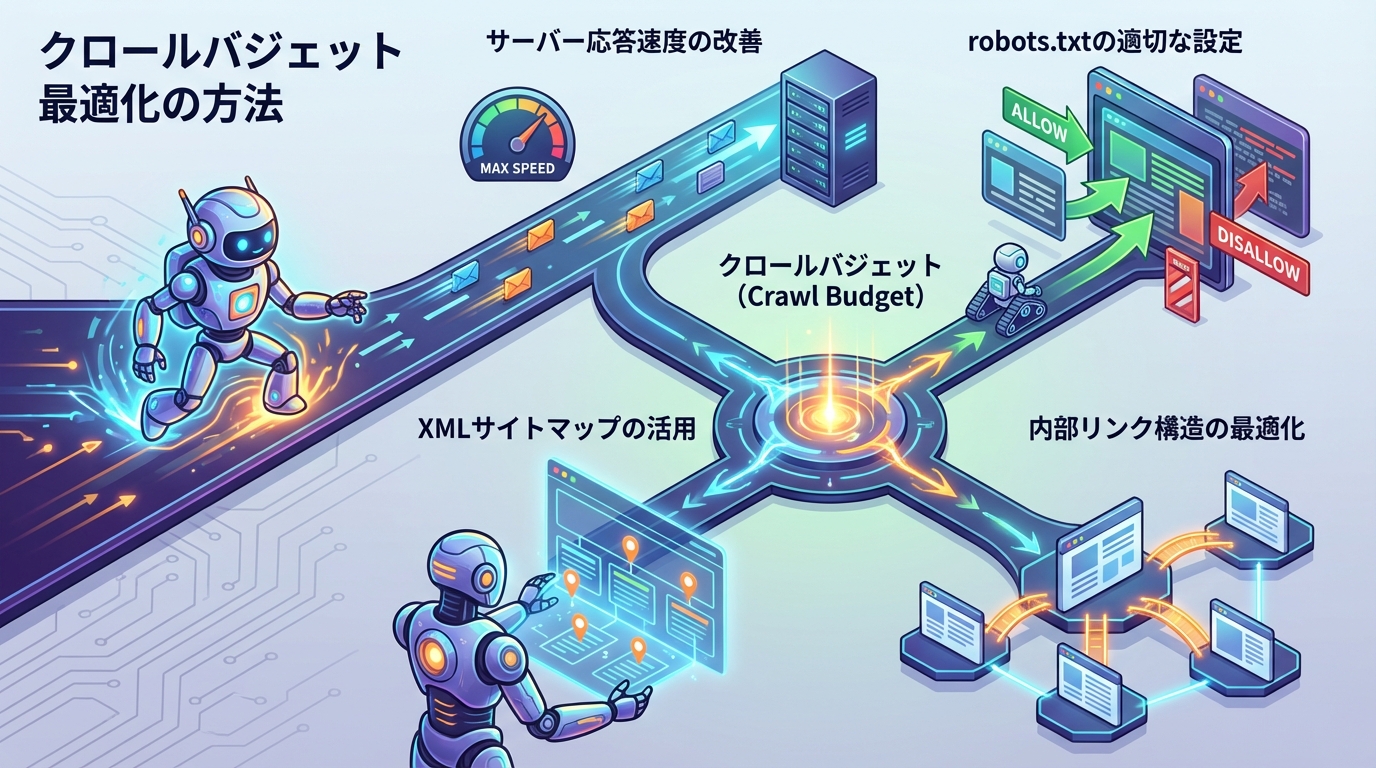 クロールバジェット最適化の方法