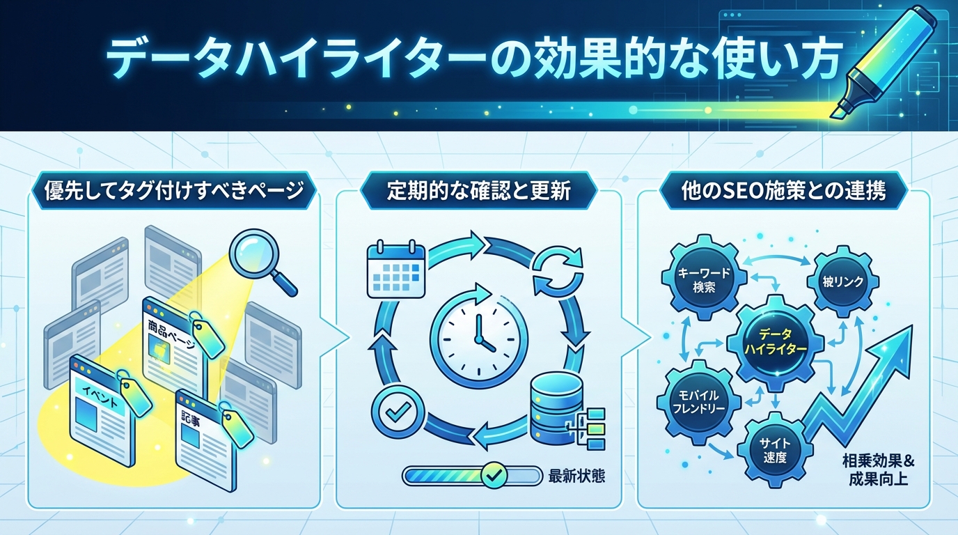 データハイライターの効果的な使い方