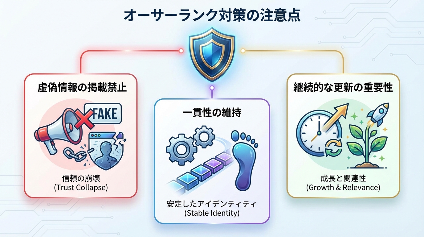 オーサーランク対策の注意点