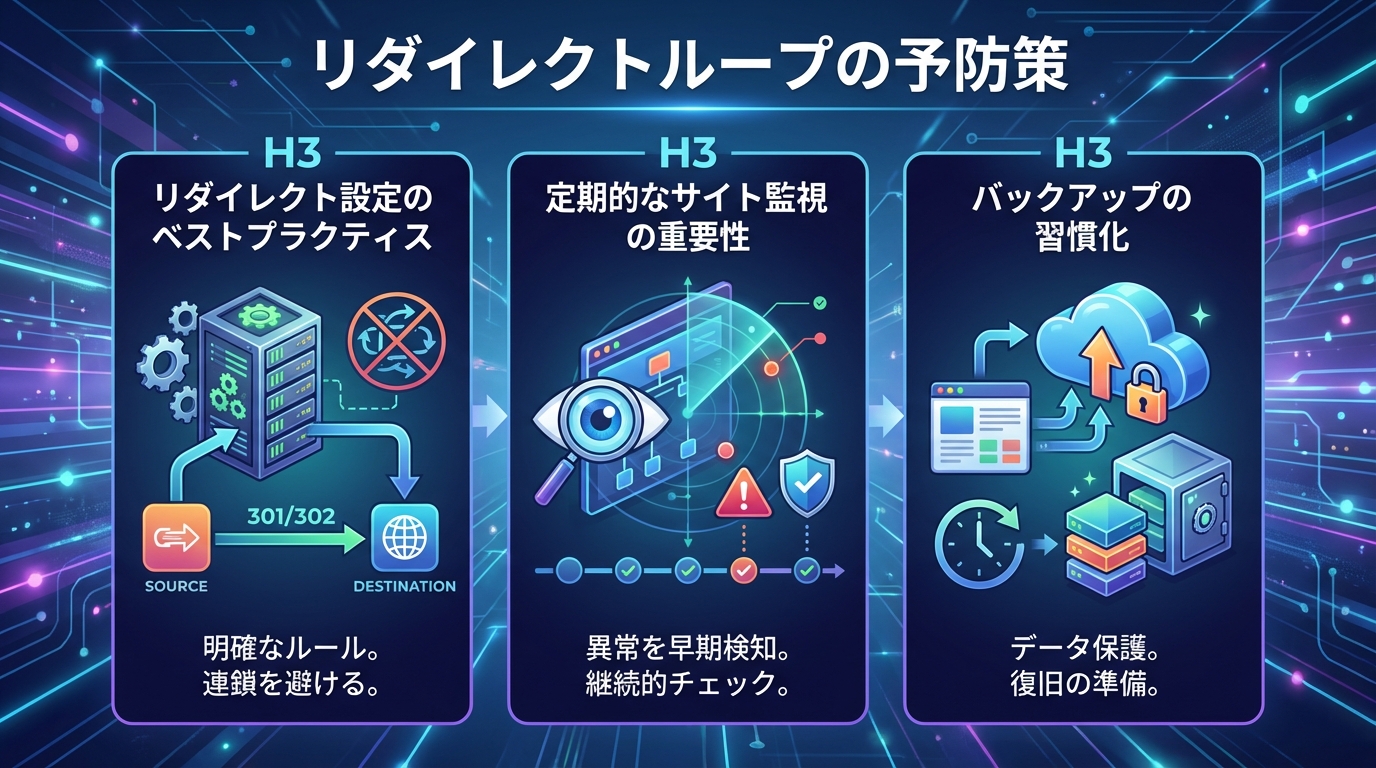 リダイレクトループの予防策