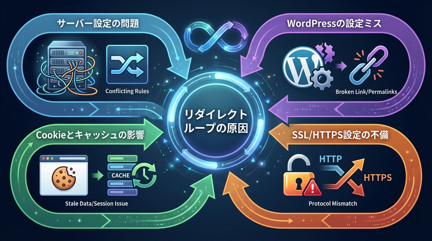 リダイレクトループの原因