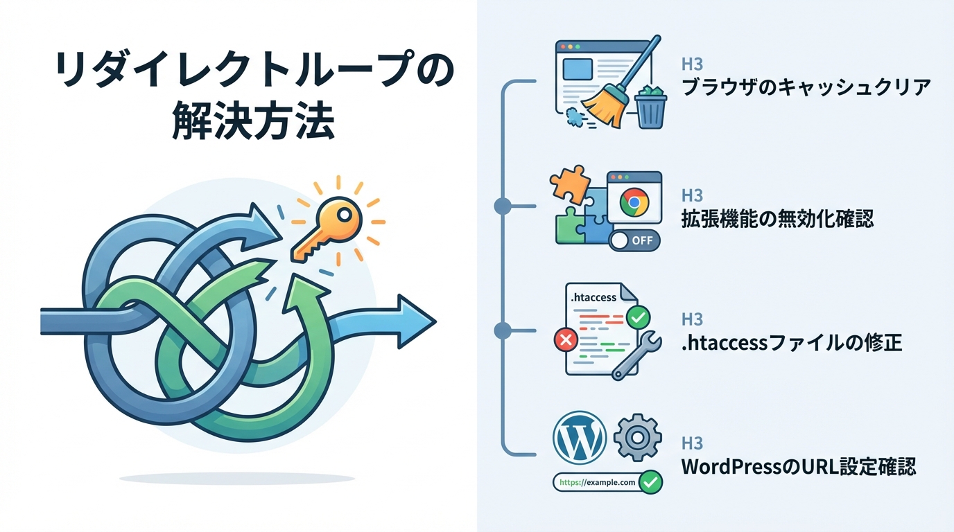 リダイレクトループの解決方法