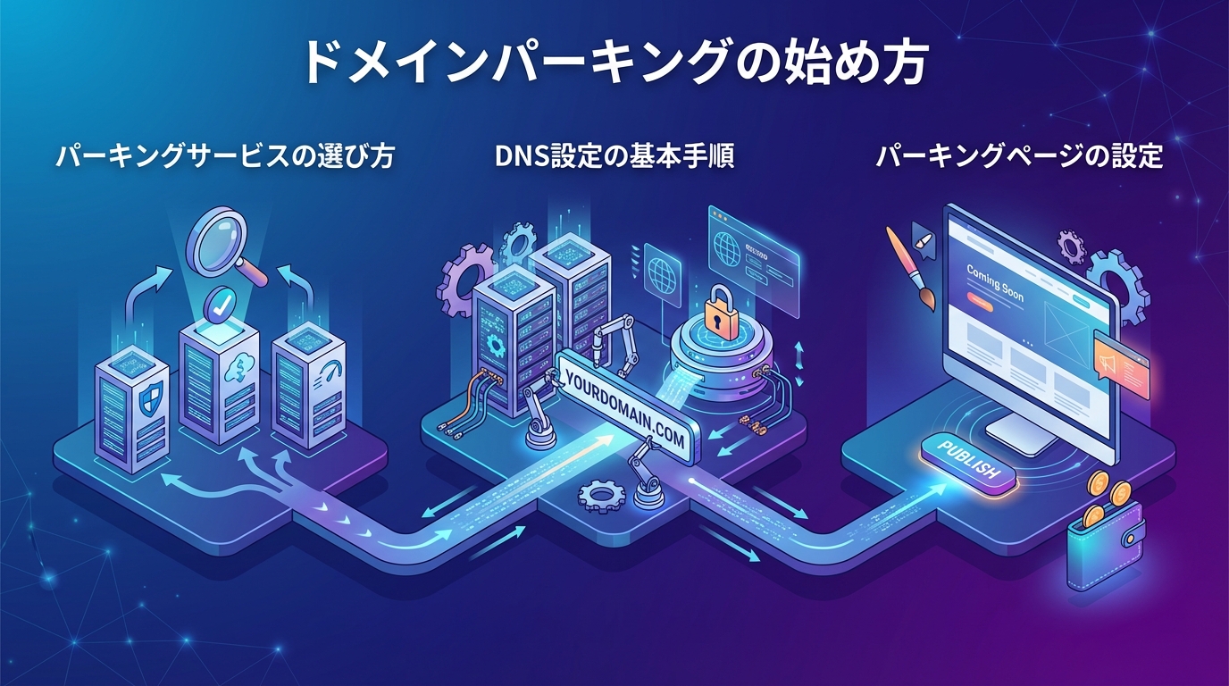 ドメインパーキングの始め方