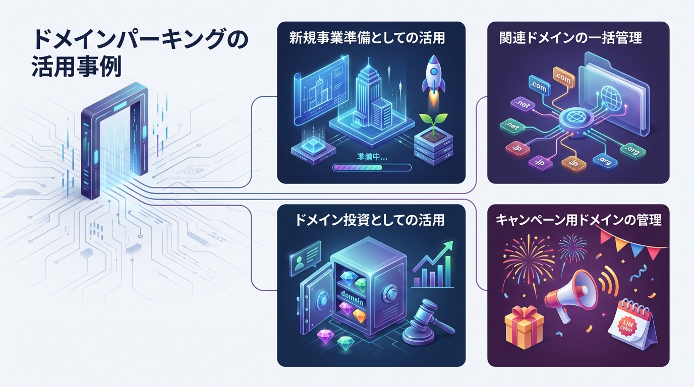 ドメインパーキングの活用事例