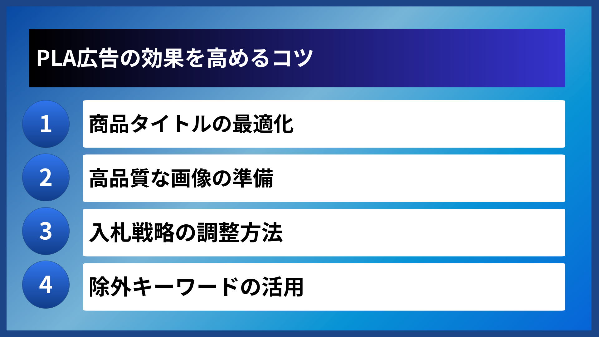 PLA広告の効果を高めるコツ