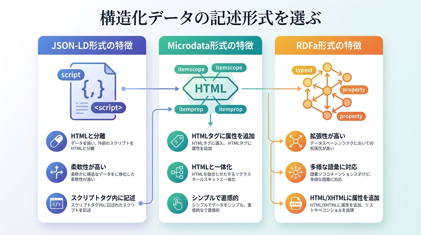 構造化データの記述形式を選ぶ
