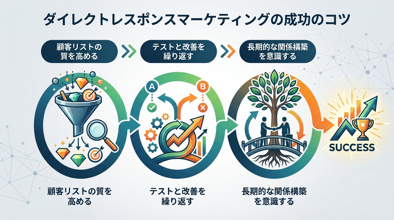 ダイレクトレスポンスマーケティングの成功のコツ