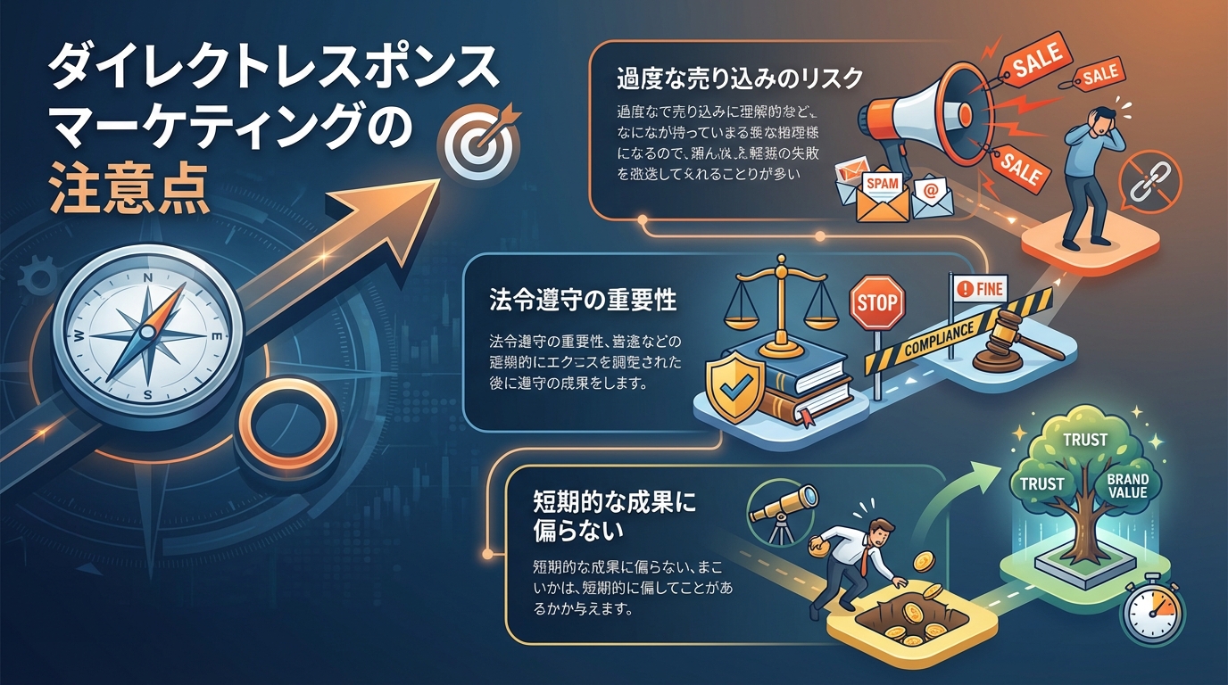 ダイレクトレスポンスマーケティングの注意点