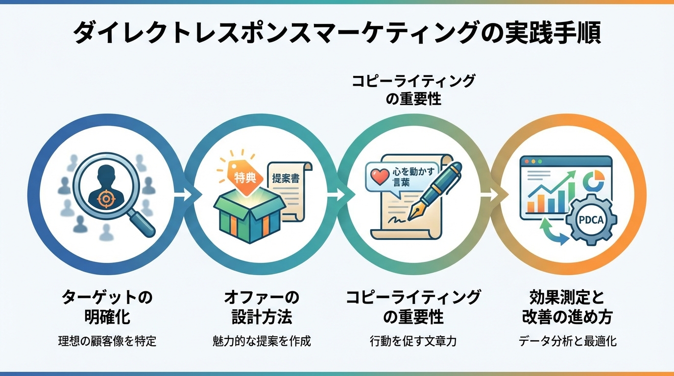 ダイレクトレスポンスマーケティングの実践手順
