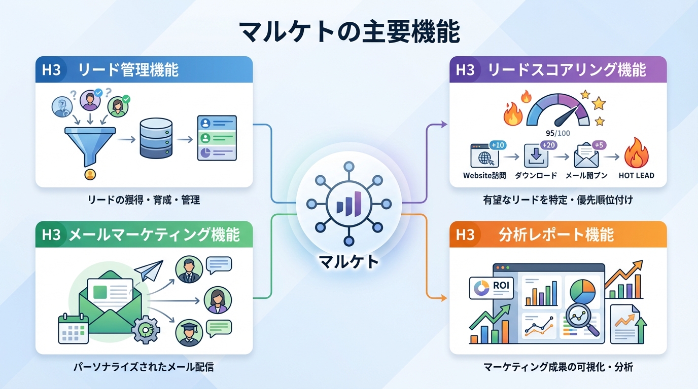 マルケトの主要機能