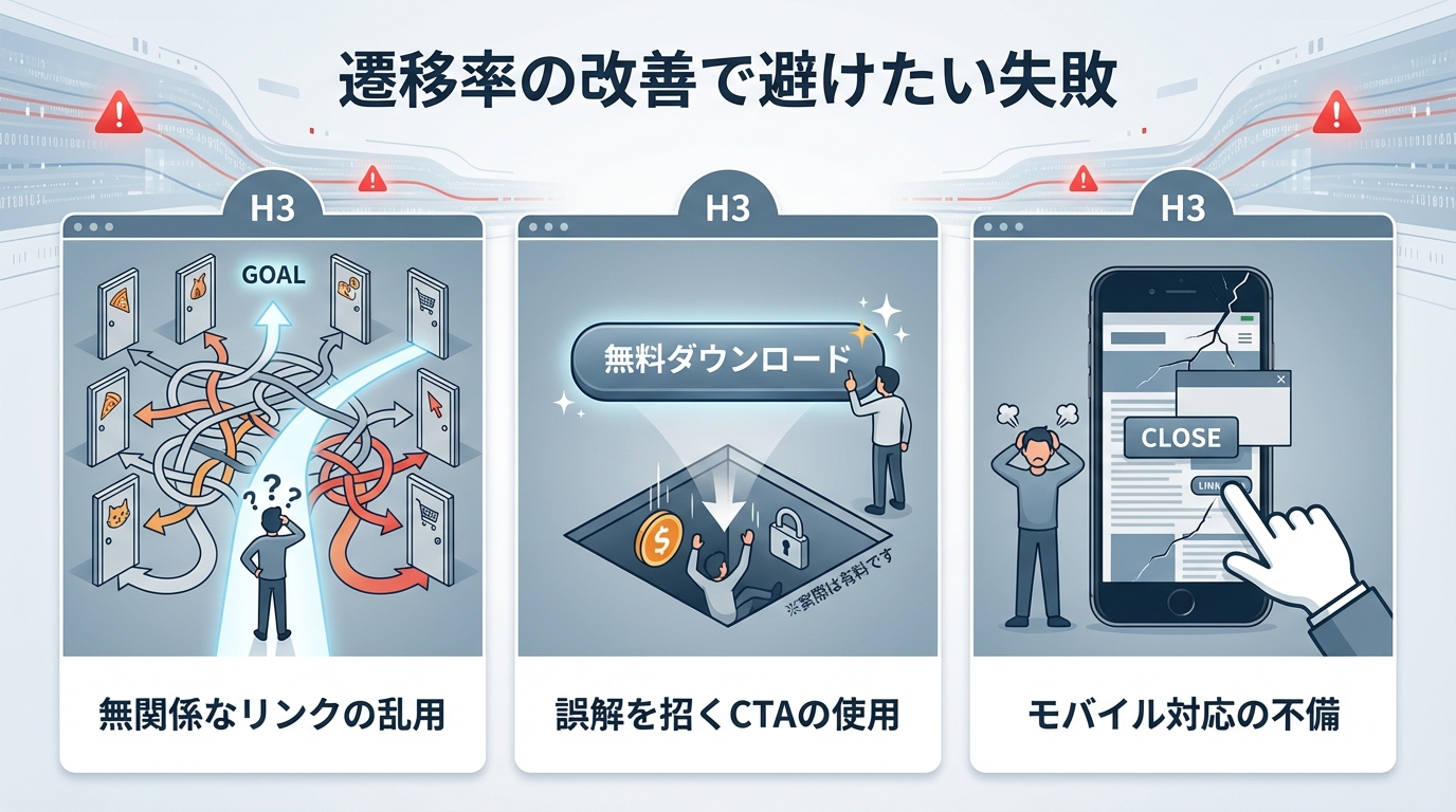 遷移率の改善で避けたい失敗