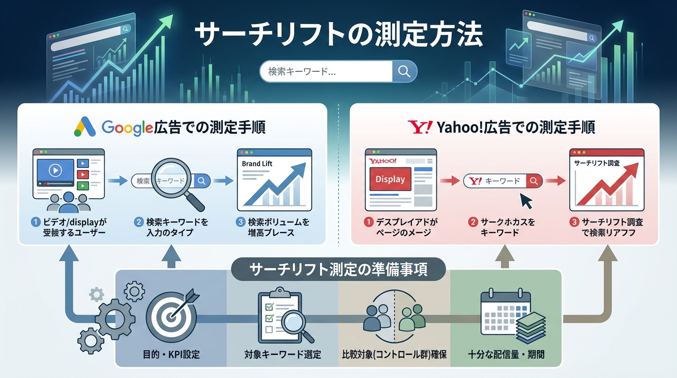 サーチリフトの測定方法