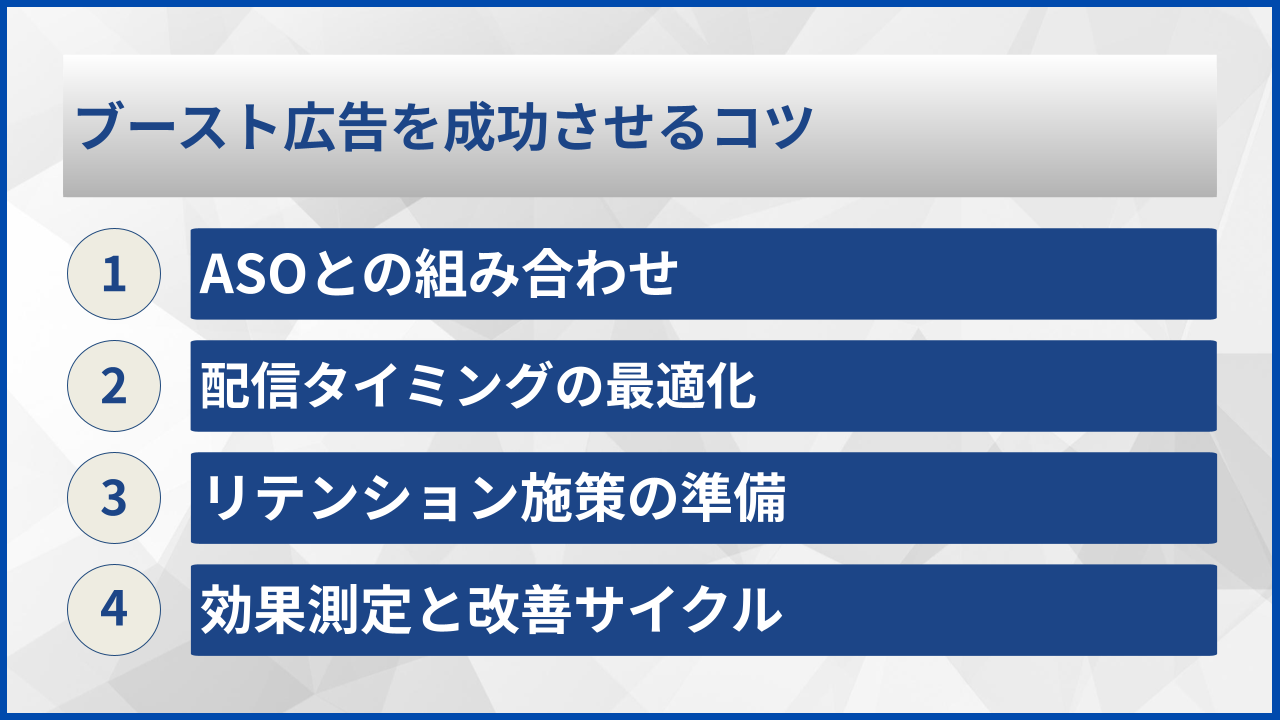ブースト広告を成功させるコツ