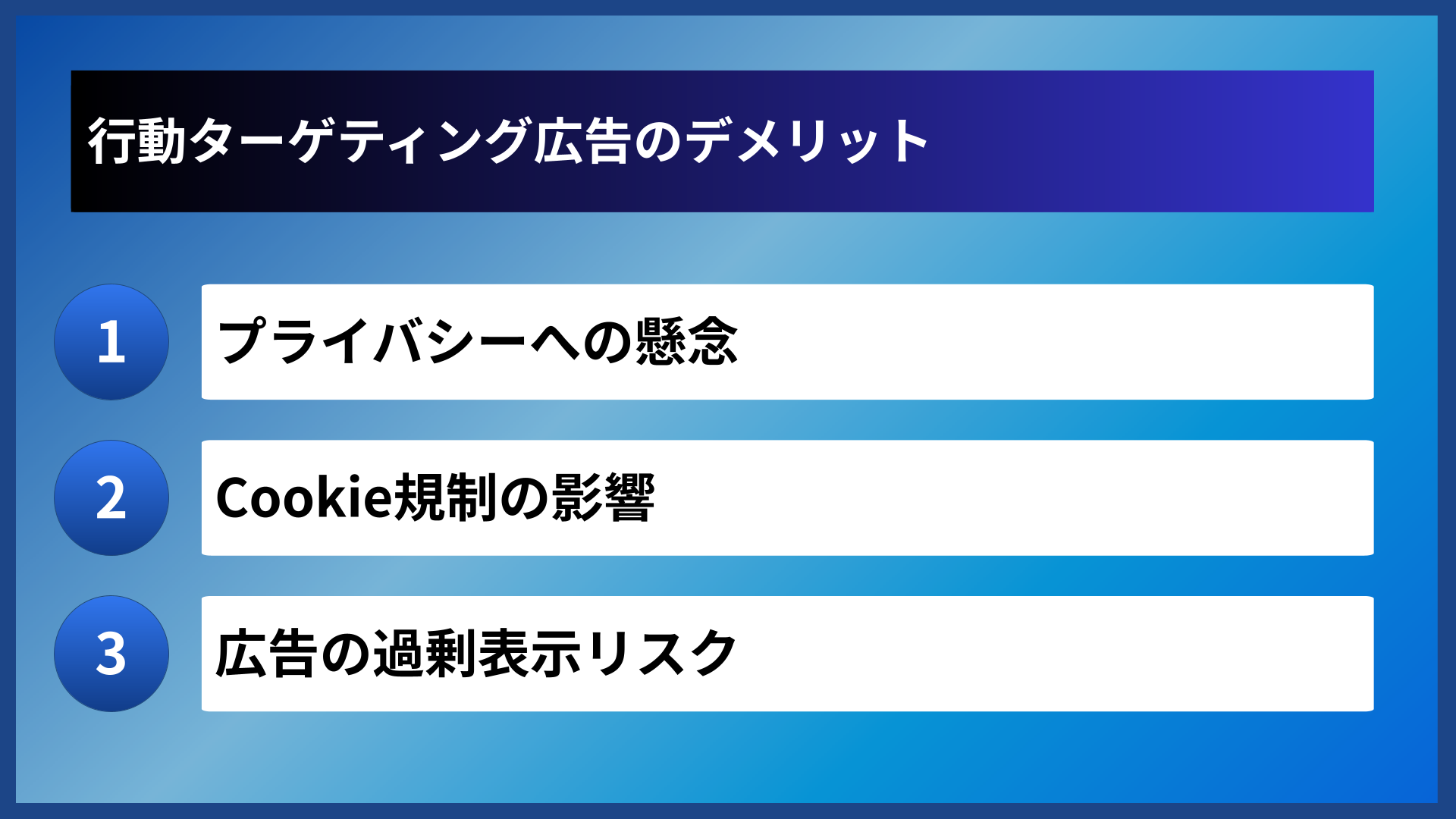 行動ターゲティング広告のデメリット