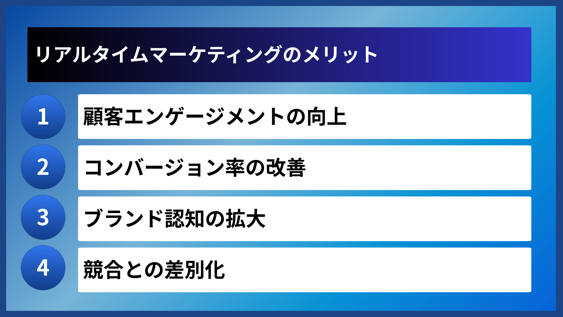 リアルタイムマーケティングのメリット
