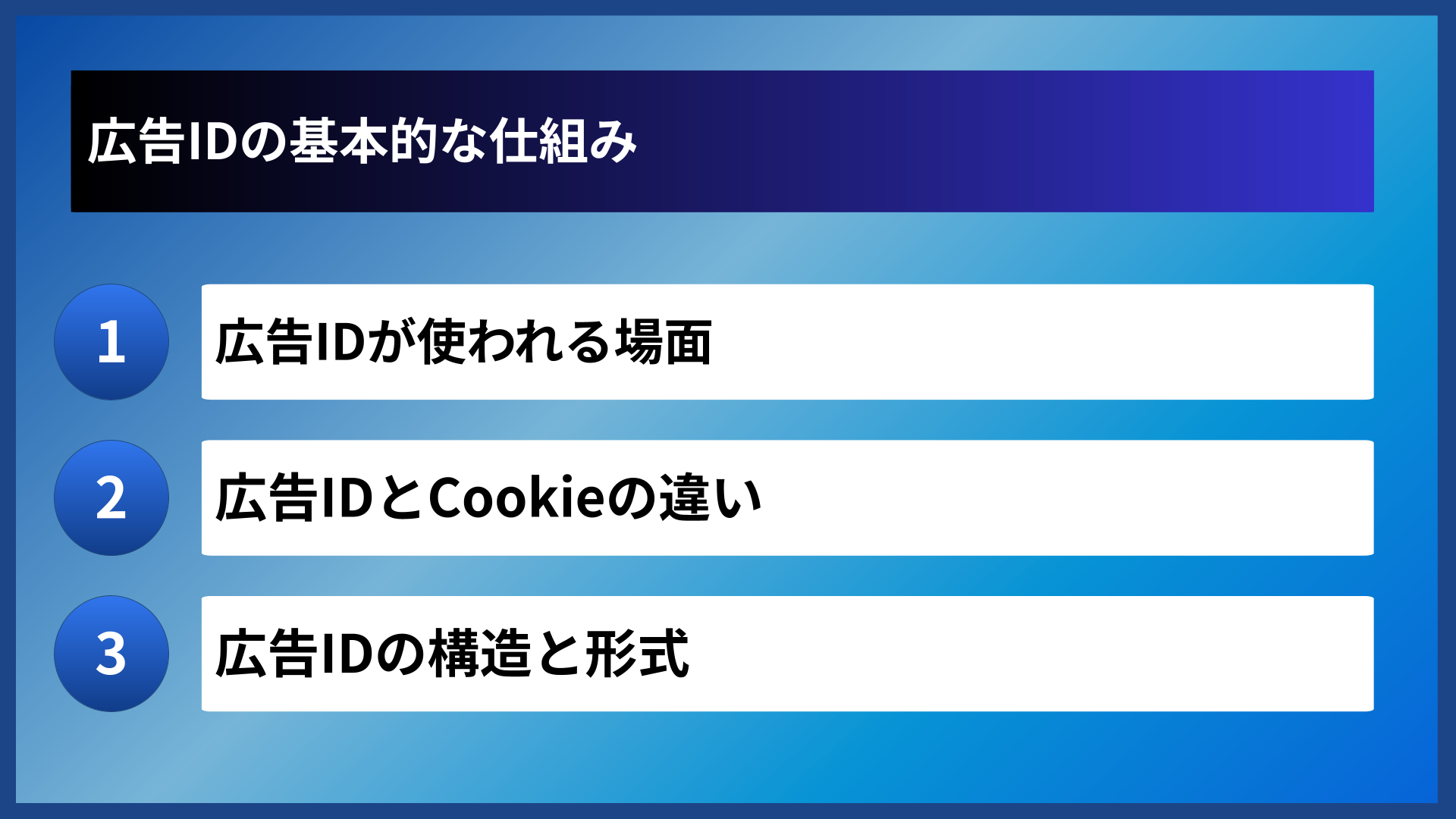 広告IDの基本的な仕組み