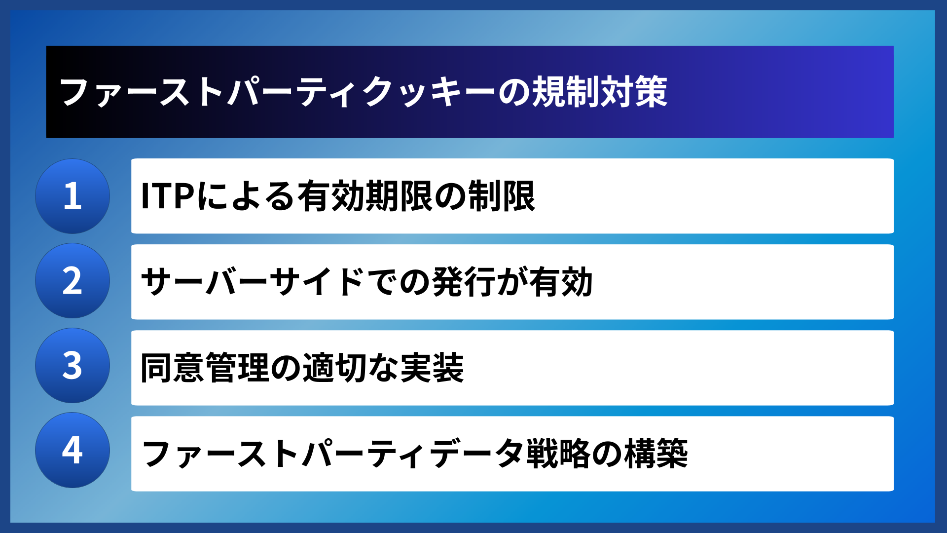 ファーストパーティクッキーの規制対策
