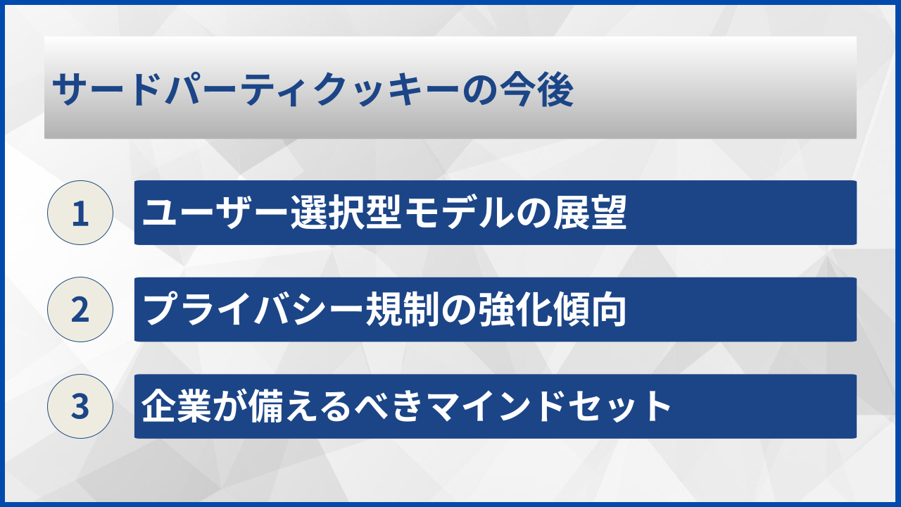 サードパーティクッキーの今後