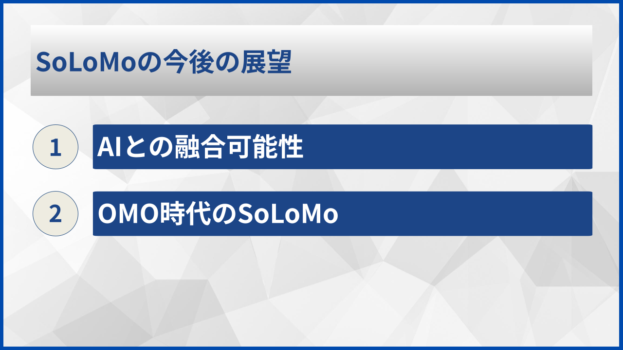 SoLoMoの今後の展望