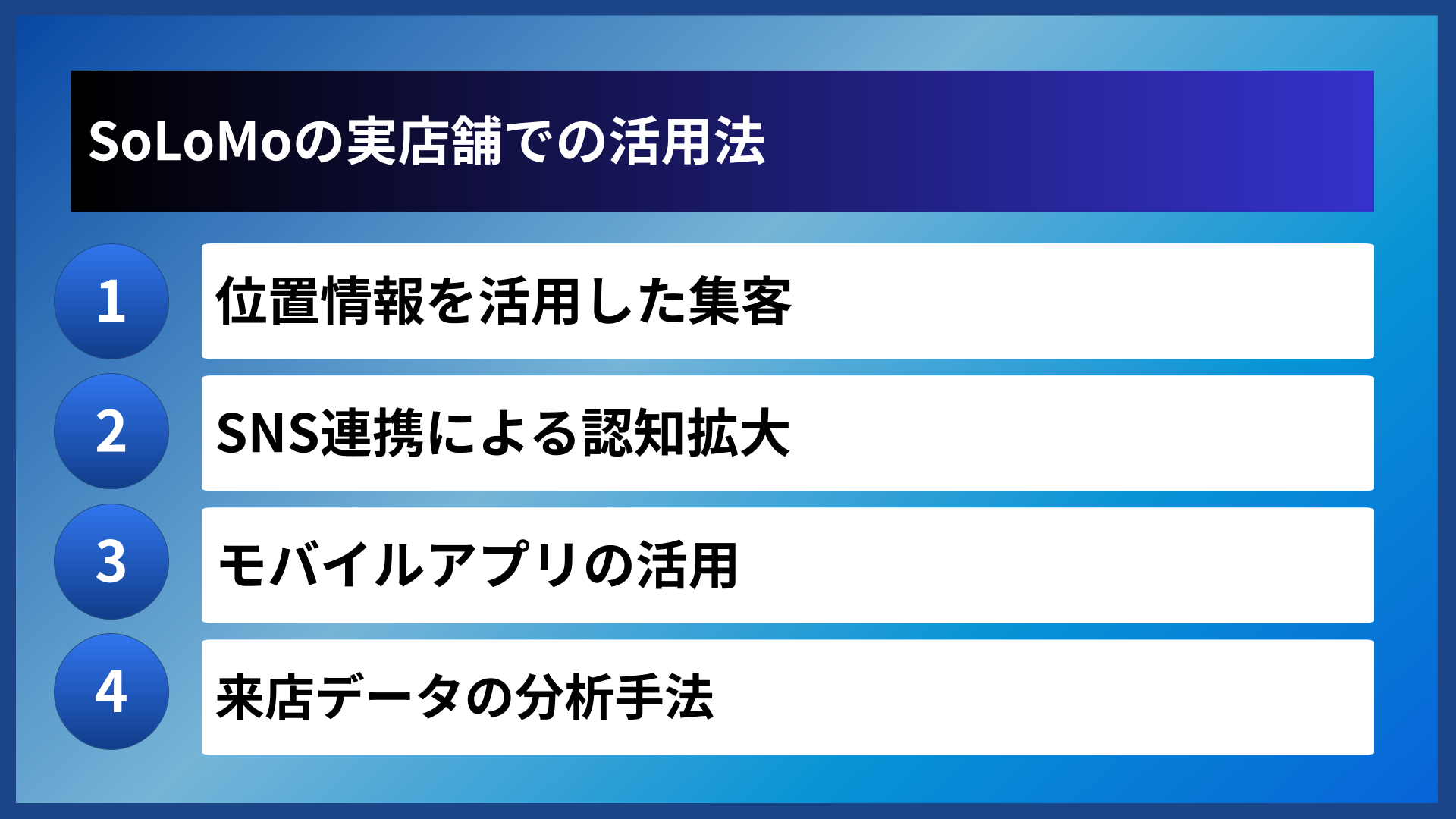 SoLoMoの実店舗での活用法