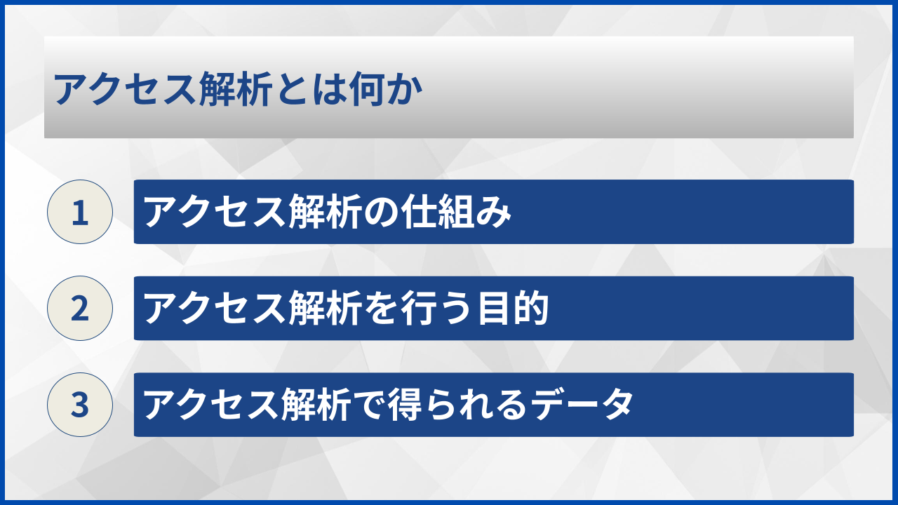 アクセス解析とは何か