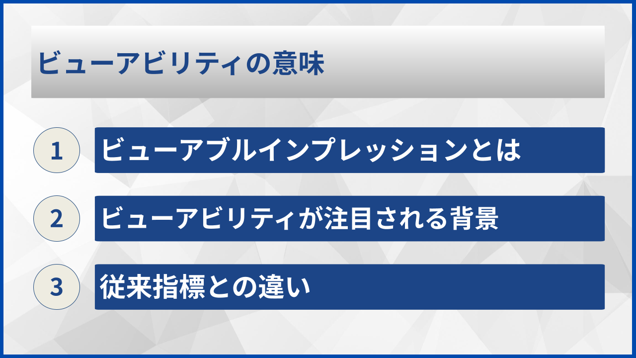 ビューアビリティの意味