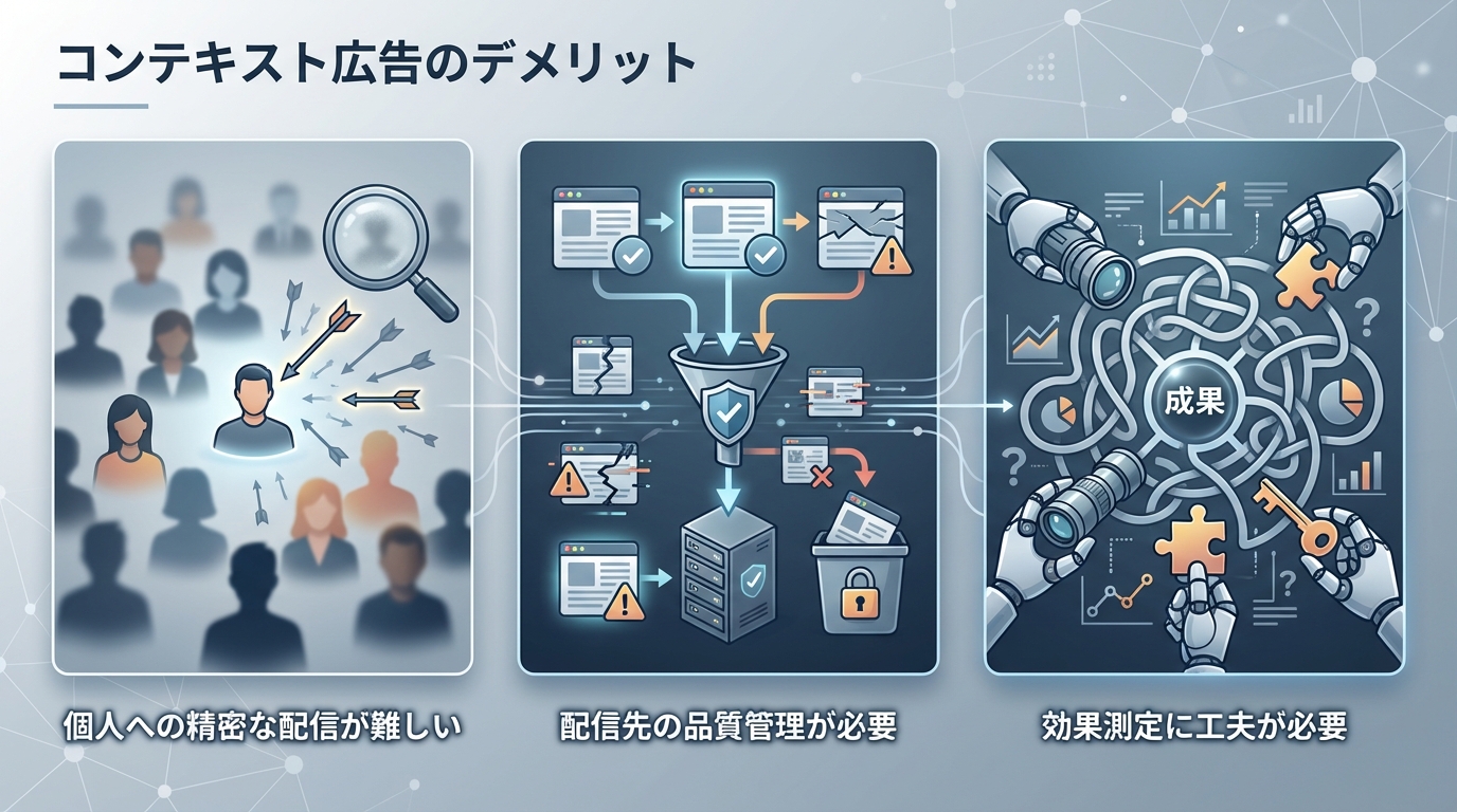 コンテキスト広告のデメリット