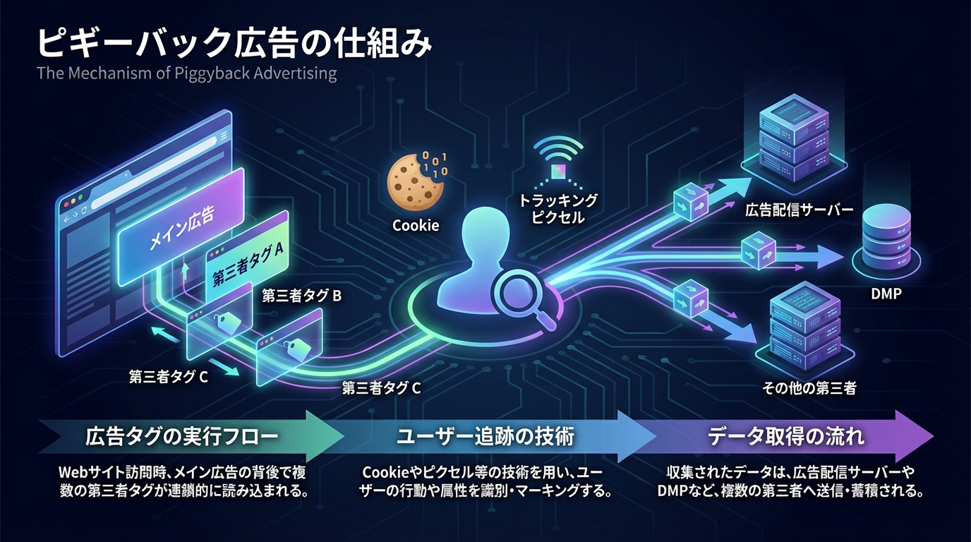 ピギーバック広告の仕組み