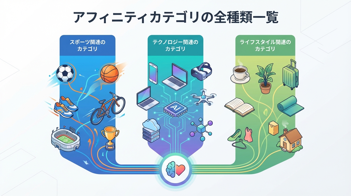 アフィニティカテゴリの全種類一覧