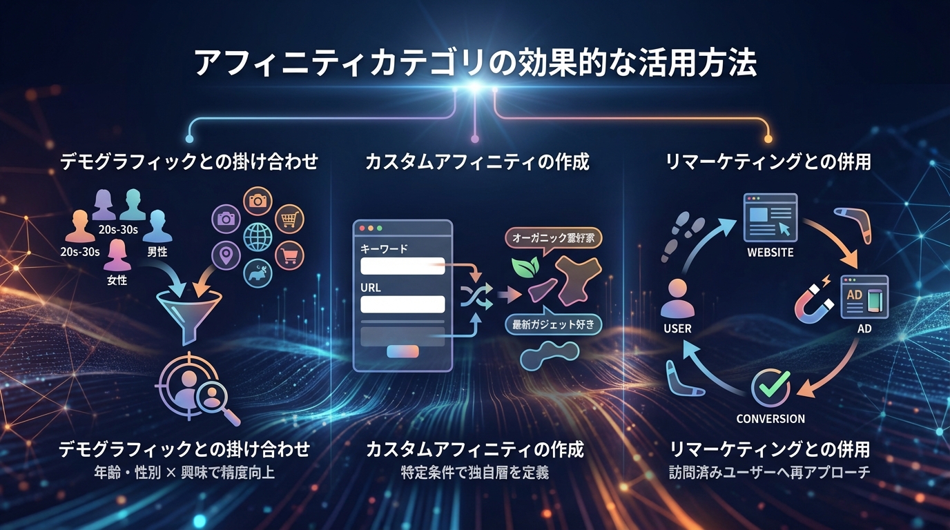 アフィニティカテゴリの効果的な活用方法