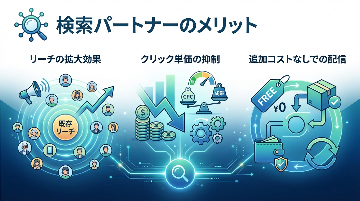 検索パートナーのメリット