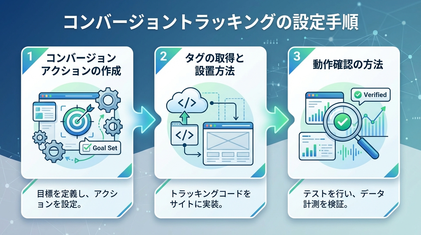 コンバージョントラッキングの設定手順