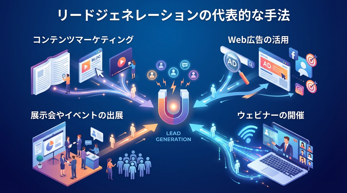 リードジェネレーションの代表的な手法