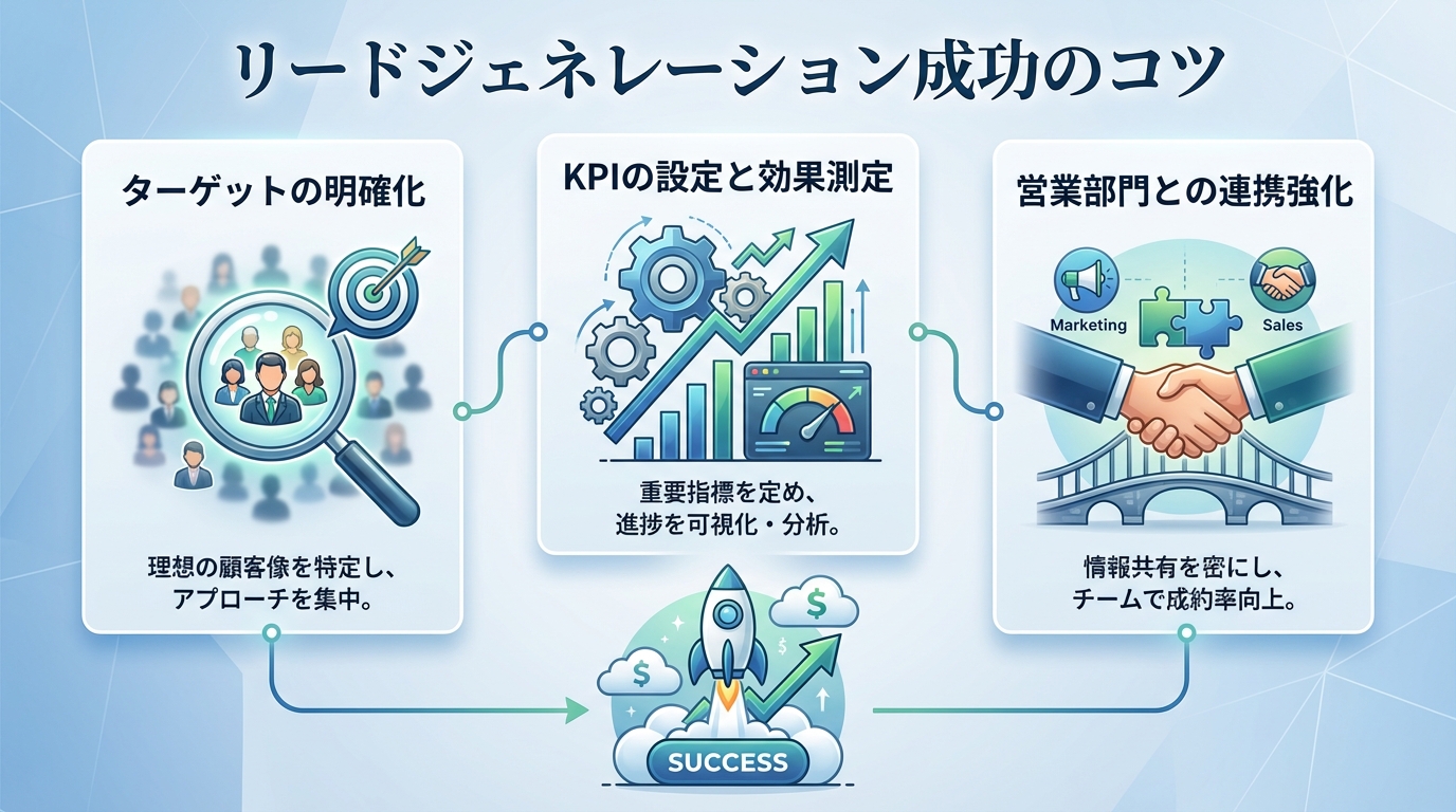 リードジェネレーション成功のコツ